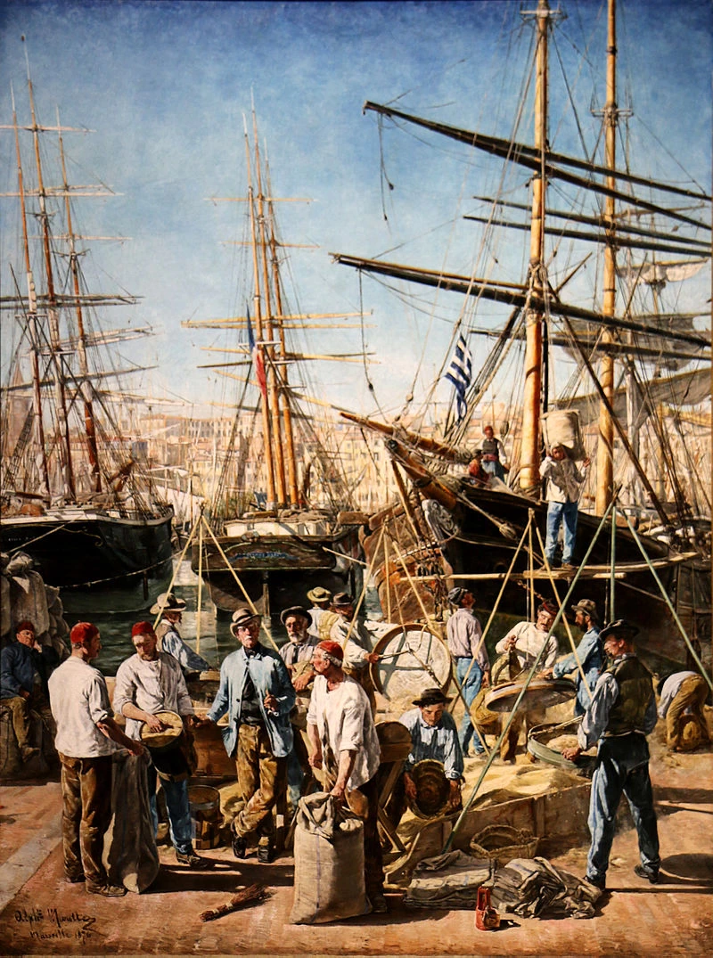  40-Alphonse Moutte-Scarico del grano 